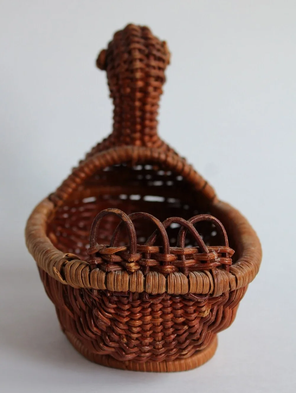 Pair Of Woven Baskets - Swan And Duck